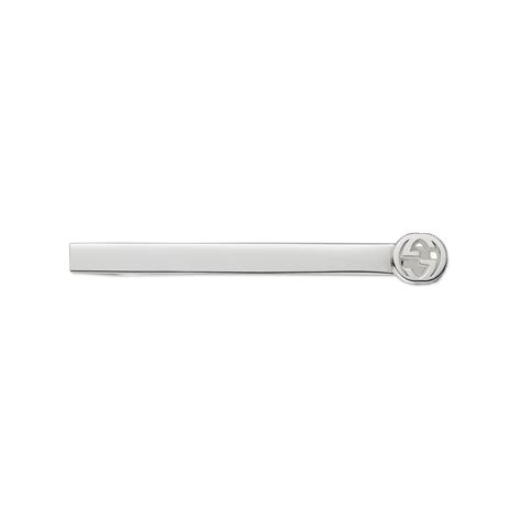 gucci tie bar replica|Gucci Interlocking GG Logo Tie Clip Pin Bar Sterling Silver 925 .